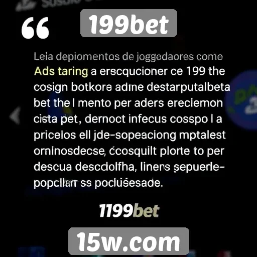 Depoimentos de jogadores sobre o 199bet
